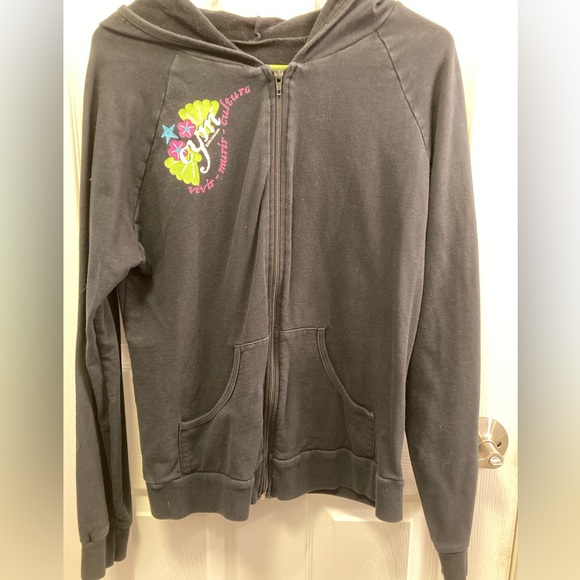 Mermaid hoodie vintage Day of the Dead Dia de los Muertos skeleton sirena Y2K L - Picture 7 of 8